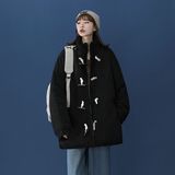 中性风2023冬季纯色时尚立领羊羔毛加厚棉衣外套D115P95，女装棉衣/棉服，星座312B-1