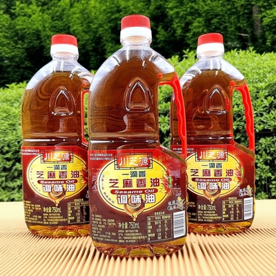 川芝源一滴香芝麻香油调味油750ml瓶 芝麻调味油凉拌火锅油碟香油