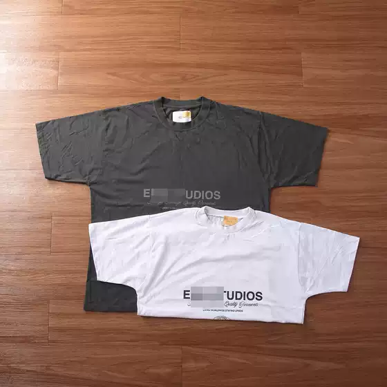 Ft62 # Foreign Trade Original D E Pure Original European and American Trendy Brand Unisex American-Style Oversized Short-Sleeve T-Shirt Xs-Xl Sizes