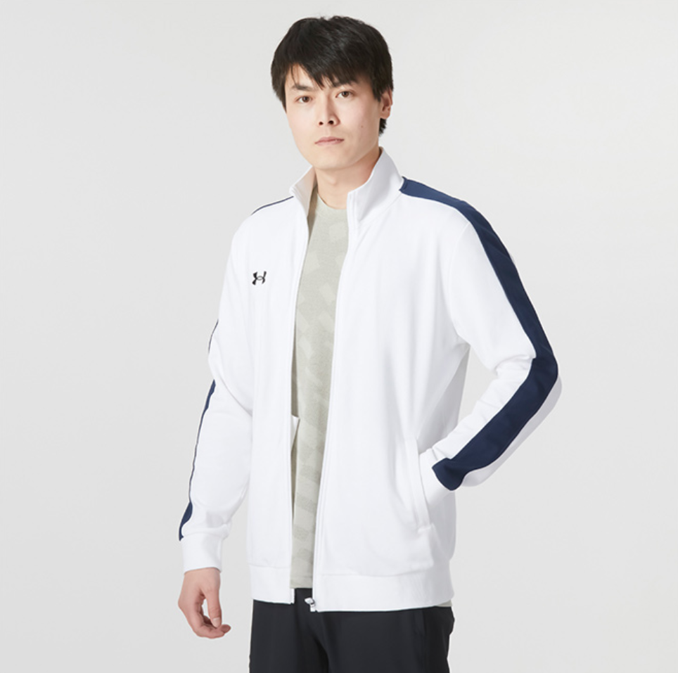 安德玛UA男速干透气拉链运动茄克