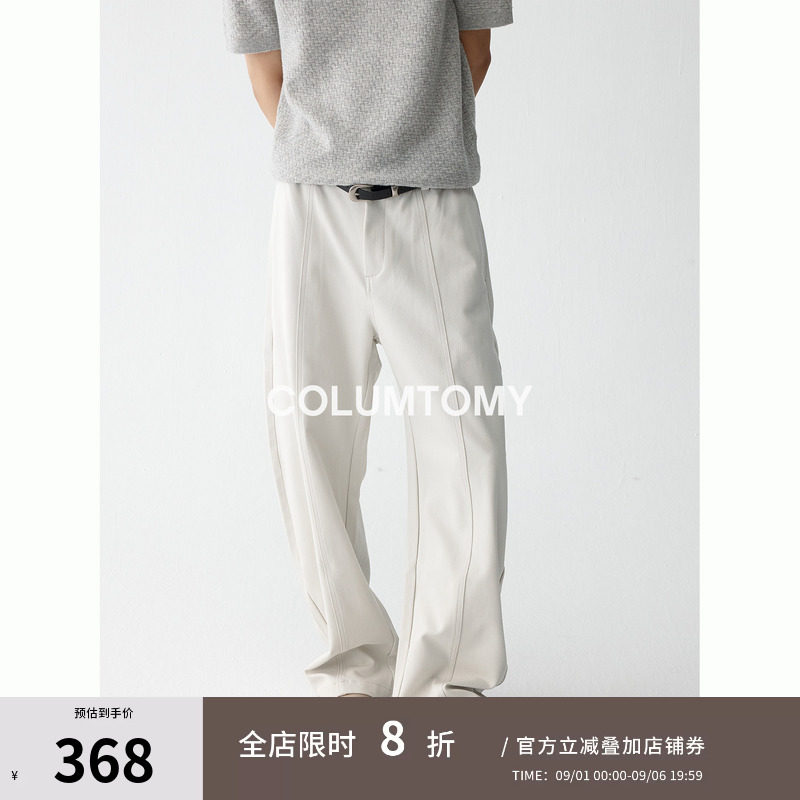 【莫代尔】老钱风弯刀休闲长裤子2026年秋季新款Cleanfit男士阔腿
