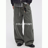 宽松休闲拖地高级长裤 美式 子潮 2026春季 新款 大弯刀水洗牛仔裤 男士