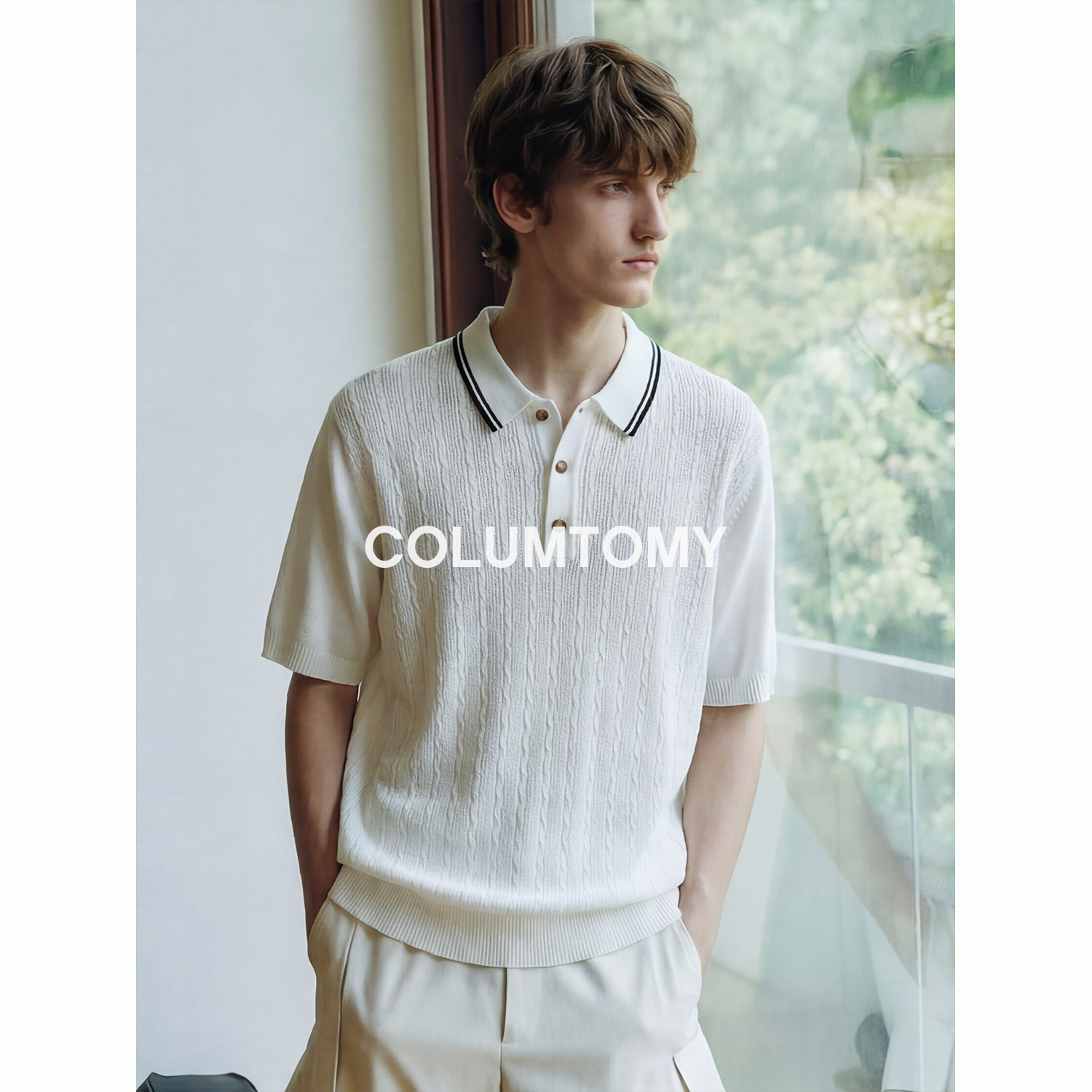 【天然木浆】新款Cleanfit男士凉感短袖T恤老钱风商务高级Polo衫