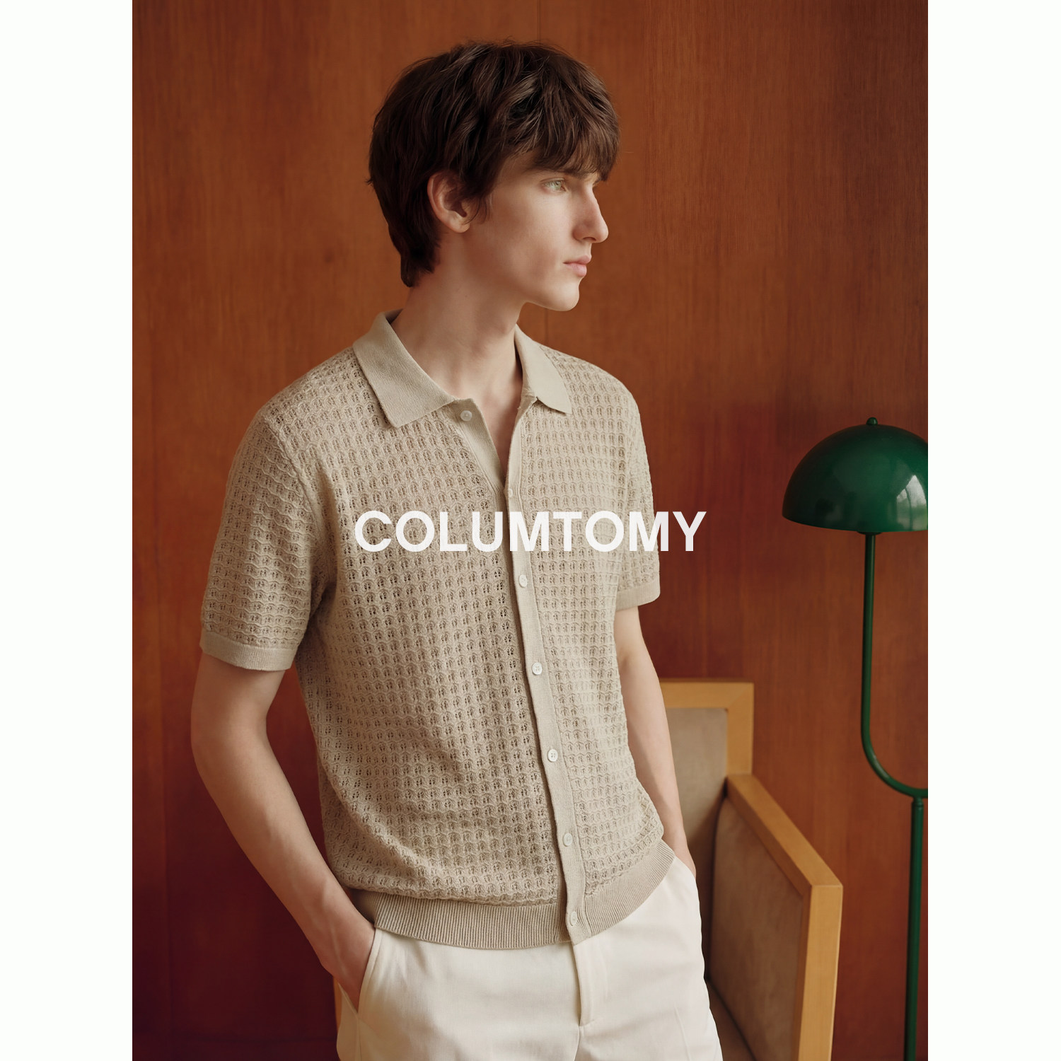 【天然木浆】2026新款Cleanfit男士翻领短袖T恤老钱风针织Polo衫