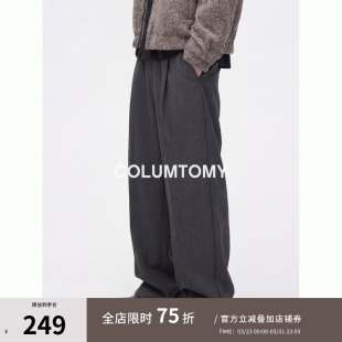 新款 阔腿直筒美式 休闲裤 Cleanfit西裤 2026春季 男士 子 格纹提花