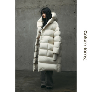 500g鹅绒充绒中长款羽绒服新款男女同款高级感外套加厚保暖大被子