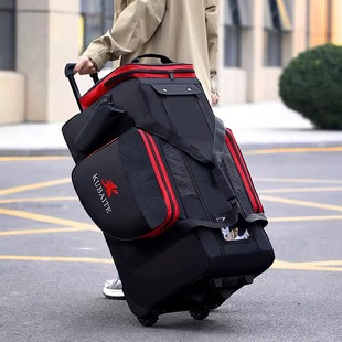 冰球护具包超大容量牛津布旅行拉杆包运动装备包多功能行李拖轮包