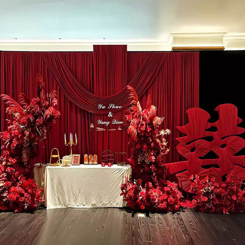 韩系布幔订婚宴布置装饰kt板婚礼留影背景墙结婚场景迎宾区全套