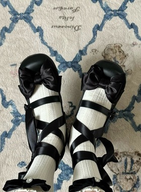 现货丨茜茜-圆头皮面版丨摩多modo原创Lolita方头圆头单鞋