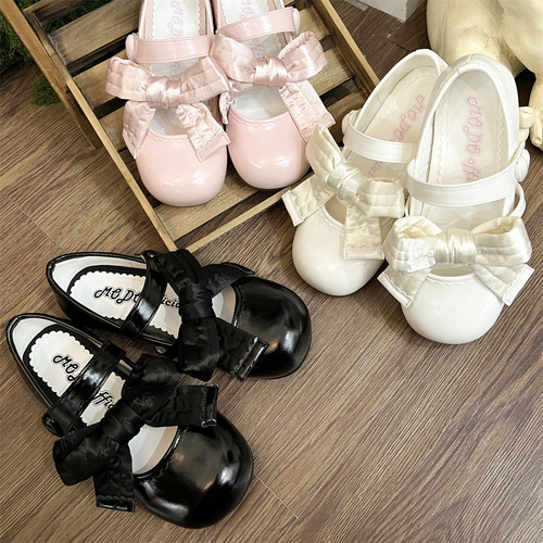 尾款丨胖蝴蝶结丨摩多modo原创Lolita平底可爱圆头单鞋