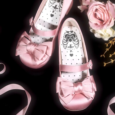 现货丨茜茜-圆头丨摩多modo原创Lolita圆头缎面单鞋