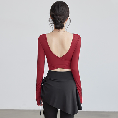 VOJ瑜伽服，长袖上衣显瘦训练服