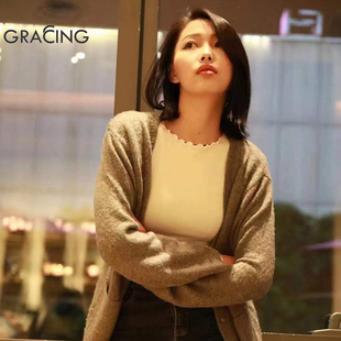 歌瑞森热巧3.0保暖内衣润肤美肤恒温德绒发热高领荷叶领