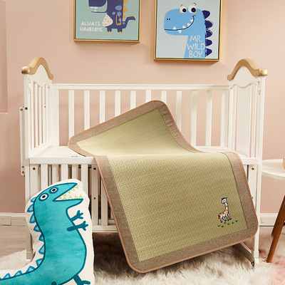 A类母婴级婴儿凉席夏天折叠幼儿园专用宝宝席子1米儿童床可用草席