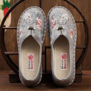 老北京布鞋女闰月鞋平底妈妈鞋软底中老年休闲鞋奶奶鞋舒适老人鞋