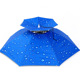 夏天遮阳伞防晒头带雨伞帽子采茶神器女戴在头上 太阳伞钓鱼装 备