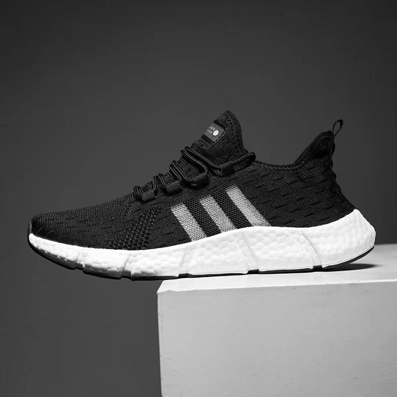 踩屎感男鞋爆米花超软泡沫底底高弹飞织运动鞋情侣跑步减震鞋轻便