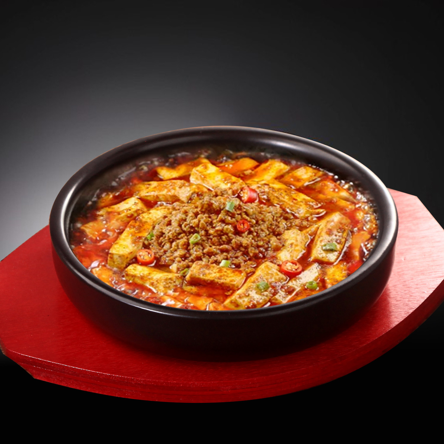 石板砂锅鸡蛋豆腐锅烤箱明火米村拌饭同款商用餐具托盘陶瓷平底锅