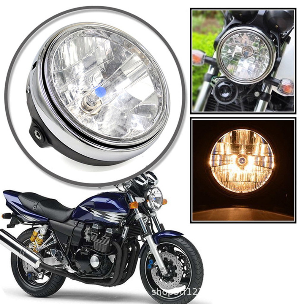 摩托车车灯 黄蜂600 900 CB400/900 改装大灯总成 水晶大灯
