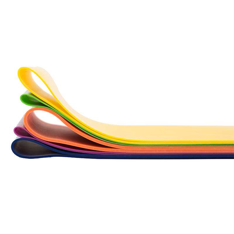 普为特POVIT 弹力瑜伽乳胶圈 抗阻力训练五色组套装拉力带 混色P-