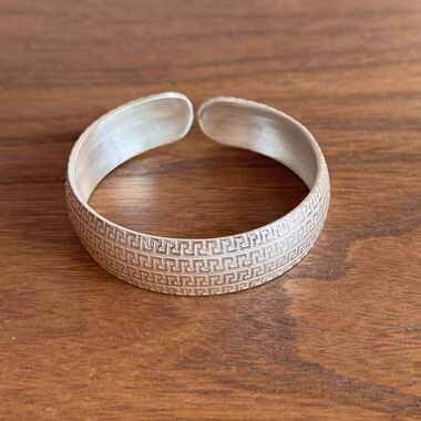 千凤银足银999纯银民族风手镯