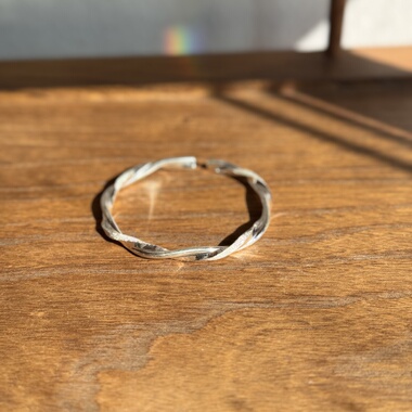 千凤银足银999莫比乌斯纯银手镯