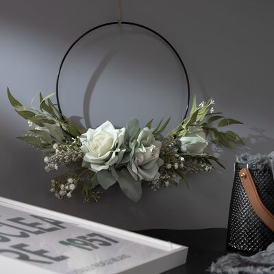 墙饰手捧花束安娜塔西雅仿真花家居装饰花设计婚庆墙挂CF01078