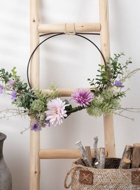 仿真花潼恩太阳花半环厂家设计婚庆手捧花束墙饰墙挂跨境CF01157