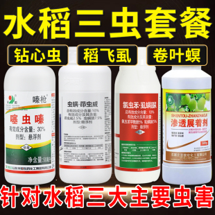 水稻专用农药杀虫剂套餐稻飞虱钻心虫稻纵卷叶螟二三化螟农药大全