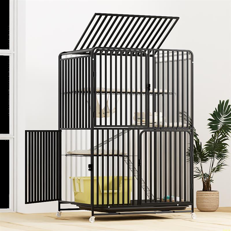 猫笼家用室内猫别墅带厕所一体式猫咪笼子超大自由空间猫舍猫空笼