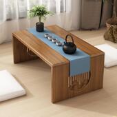 飘窗桌子家用炕桌榻榻米折叠小茶几卧地坐地矮桌床上电脑学习桌子