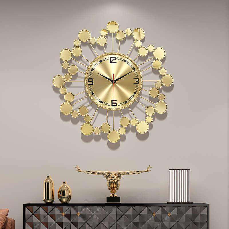 北欧创意个性现代时尚挂钟客厅家用钟表挂墙简约轻奢时钟静音挂表,家居饰品,挂钟,淘宝优惠券,粉丝福利购,淘宝优惠卷