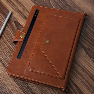适用三星Samsung Galaxy Tab S9/s9+ leather case A9 Plus cover