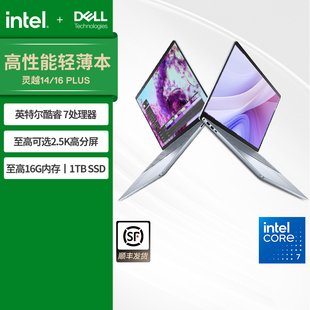 DELL 消费券 戴尔 灵越14 PLUS英特尔酷睿笔记本电脑轻薄本便携办公笔记本电脑大学生学习本 政府补贴