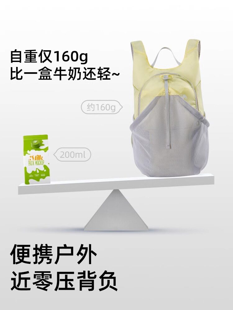 Camel Outdoor Lightweight Hiking Backpack Cycling Travel Mountain Climbing Sports Backpack Foldable Skin Bag For Men And Women - Thumbnail 4