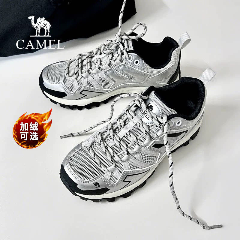 王俊凯同款骆驼凯旋登山鞋男鞋2026秋加绒运动鞋女户外徒步鞋情侣