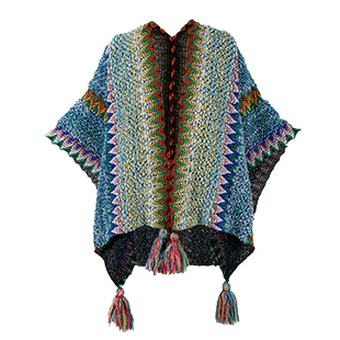 骆驼户外民族风披肩外搭女2026新丽江旅游针织空斗篷披风