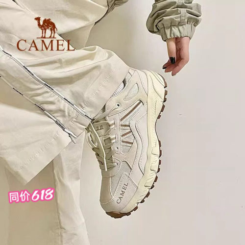 骆驼登山鞋网面女士运动鞋