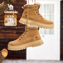 休闲防寒户外高帮雪地靴男款 骆驼男鞋 加绒保暖工装 棉鞋 2025冬季
