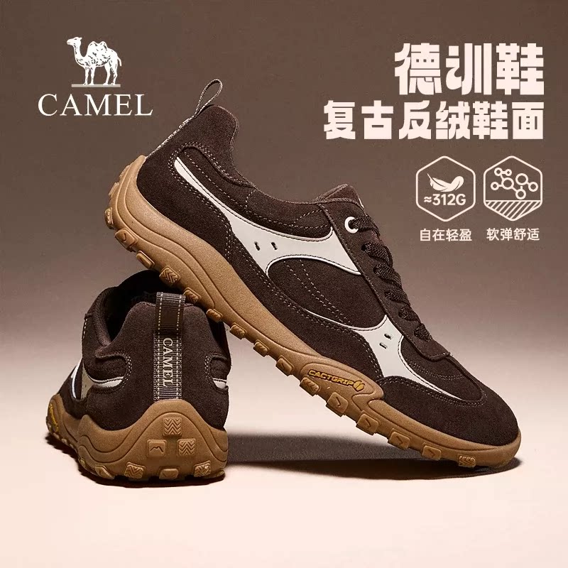 骆驼复古休闲德训鞋男图片