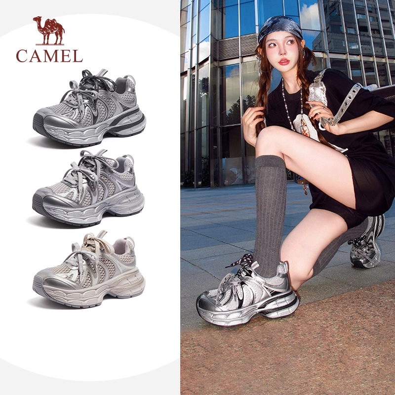 骆驼银月二代女鞋2025秋冬情侣款厚底时尚老爹鞋,女鞋,老爹鞋,淘宝优惠券,粉丝福利购,淘宝优惠卷