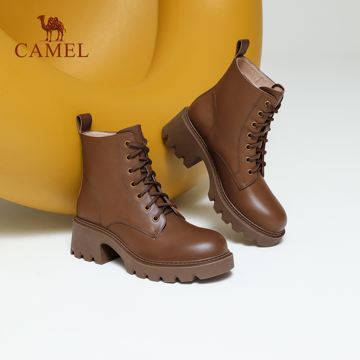Camel/骆驼复古英伦时装靴