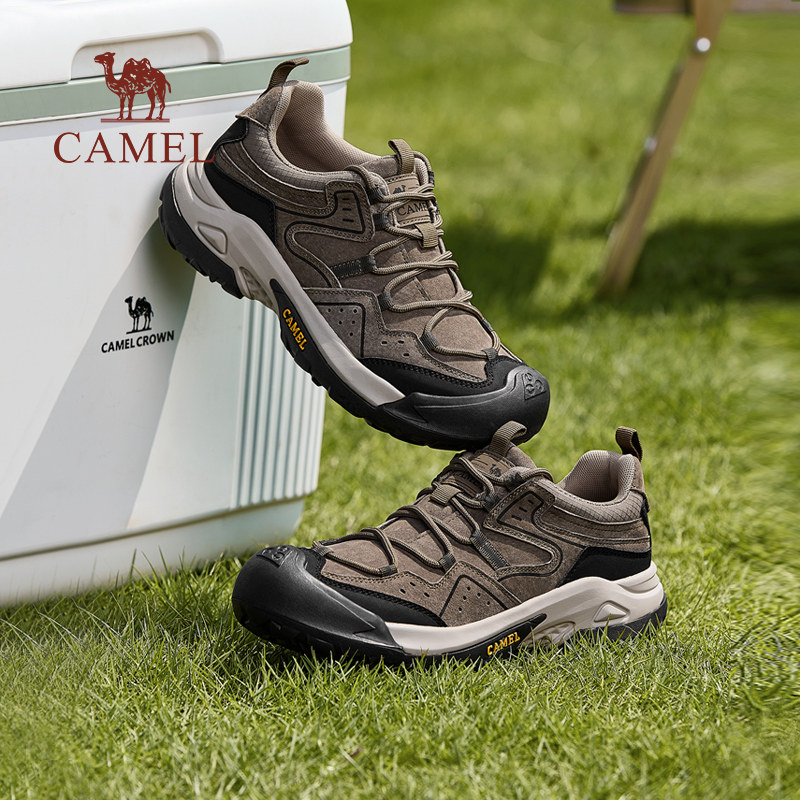 骆驼踏山户外登山鞋男款2026春季防滑耐磨休闲运动鞋轻便徒步鞋子