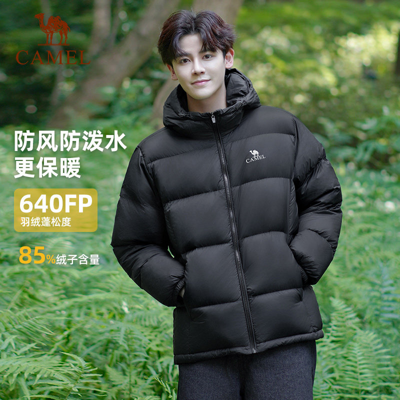骆驼羽绒服男冬季户外