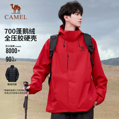 骆驼王者凯甲ICON鹅绒羽绒服秋冬