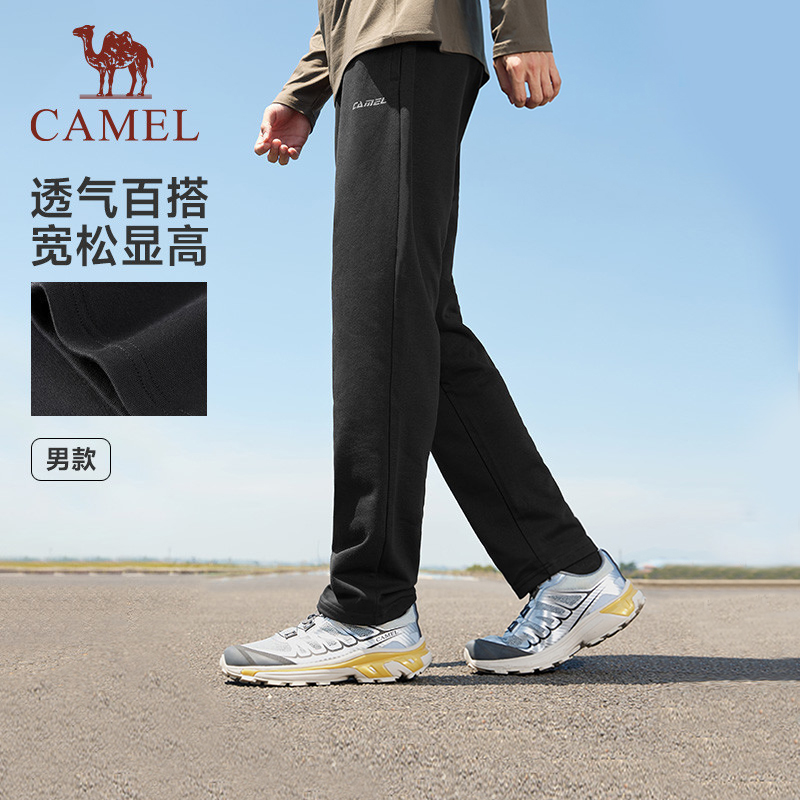 駱駝戶外休閑運動褲男
