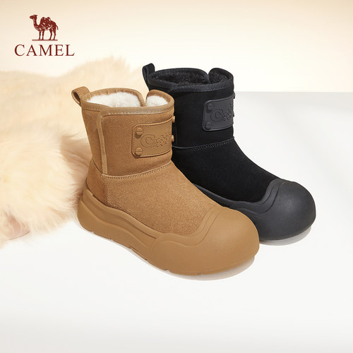 骆驼时尚雪地靴冬季加厚棉鞋女