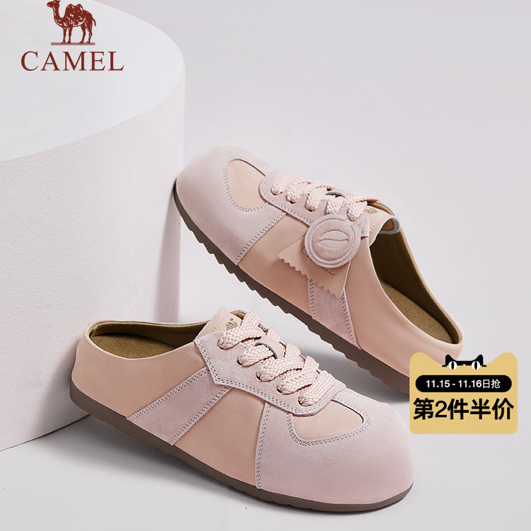 骆驼女鞋2025秋冬新款软木勃肯鞋女百搭时尚休闲单鞋外穿包头鞋