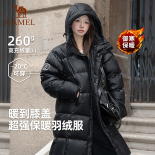 企鹅羽绒服中长款男女情侣户外保暖外套