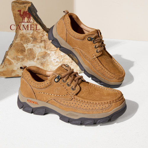 方头宽楦舒软压花磨砂牛皮止滑